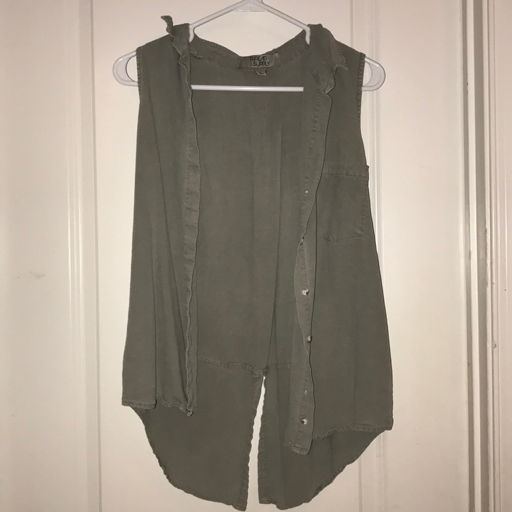 Boutique green vest
